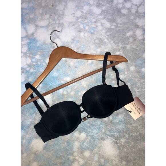 HONEY BIRDETTE Everyday Smooth Convertible Push Up Bra Black Strapless 30DD NWT - Picture 2 of 9